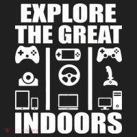 Explore The Great Indoors Funny Video Game Golf Towel thumb 3