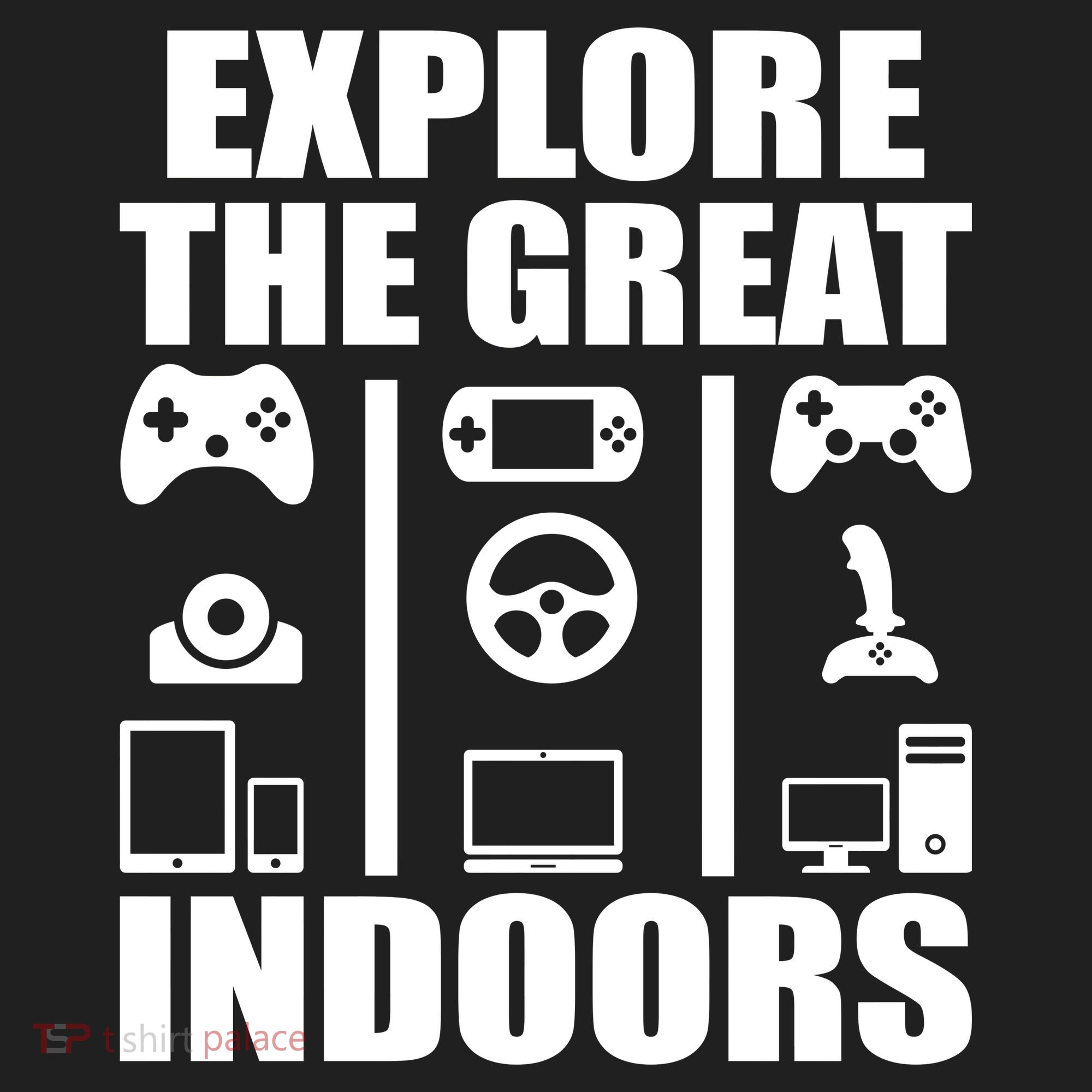 Explore The Great Indoors Funny Video Game Golf Towel