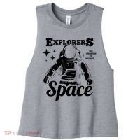Explorers In Space Women's Racerback Cropped Tank thumb 0