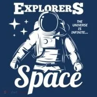 Explorers In Space Doggie Tank thumb 4