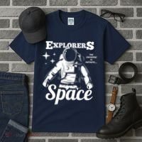 Explorers In Space Tall T-Shirt thumb 3
