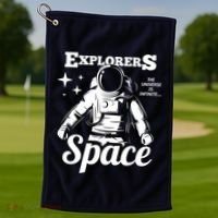 Explorers In Space Golf Towel thumb 1