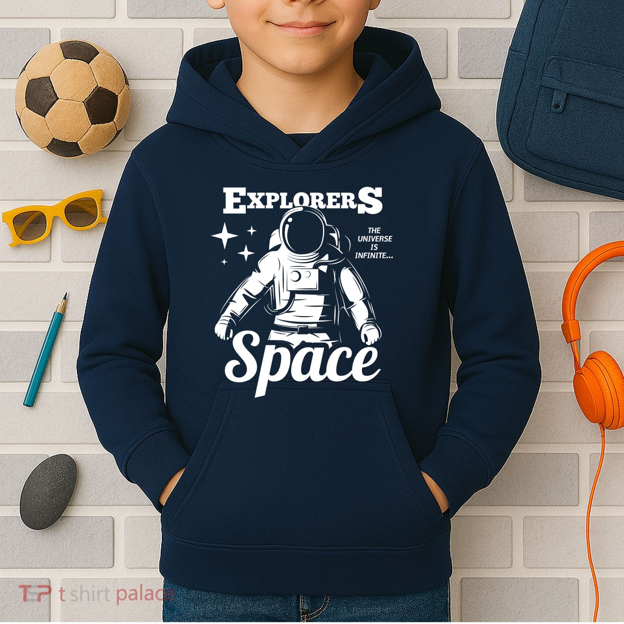 Explorers In Space Kids Hoodie