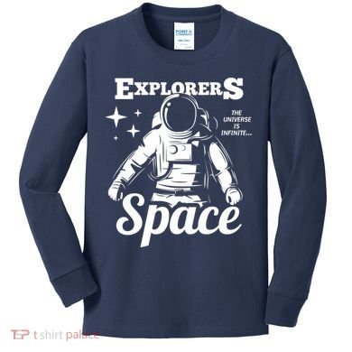 Explorers In Space Kids Long Sleeve Shirt