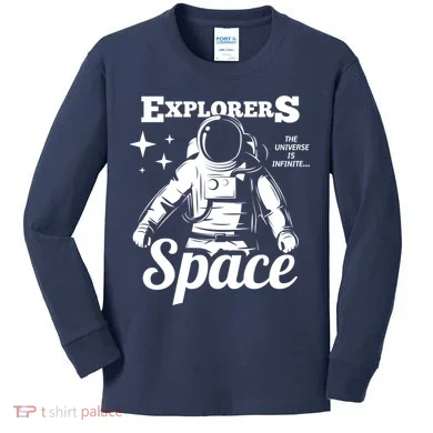 Explorers In Space Kids Long Sleeve Shirt