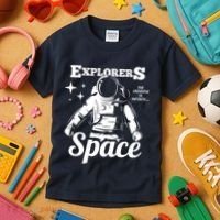 Explorers In Space Kids T-Shirt thumb 3