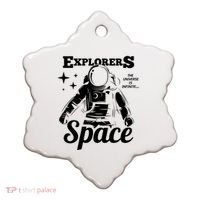 Explorers In Space Ceramic Ornament thumb 0