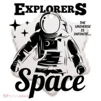 Explorers In Space Ceramic Ornament thumb 2