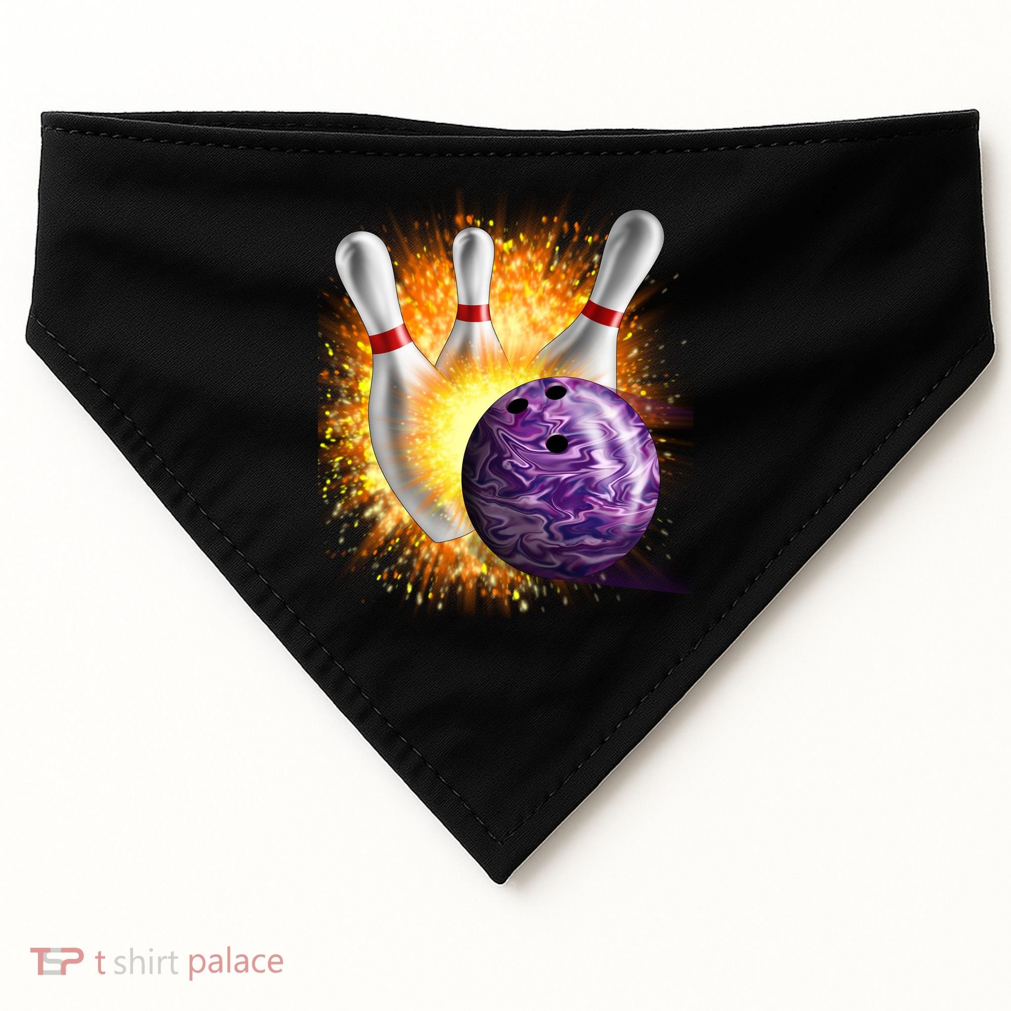 Explosive Spare Hit Bowling USA-Made Doggie Bandana