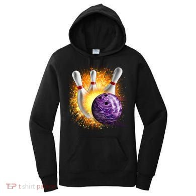 Explosive Spare Hit Bowling Women's Hoodie