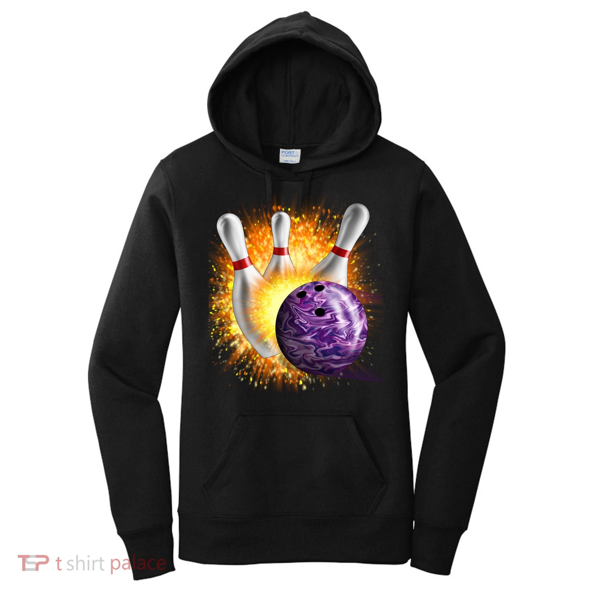 Explosive Spare Hit Bowling Women's Hoodie