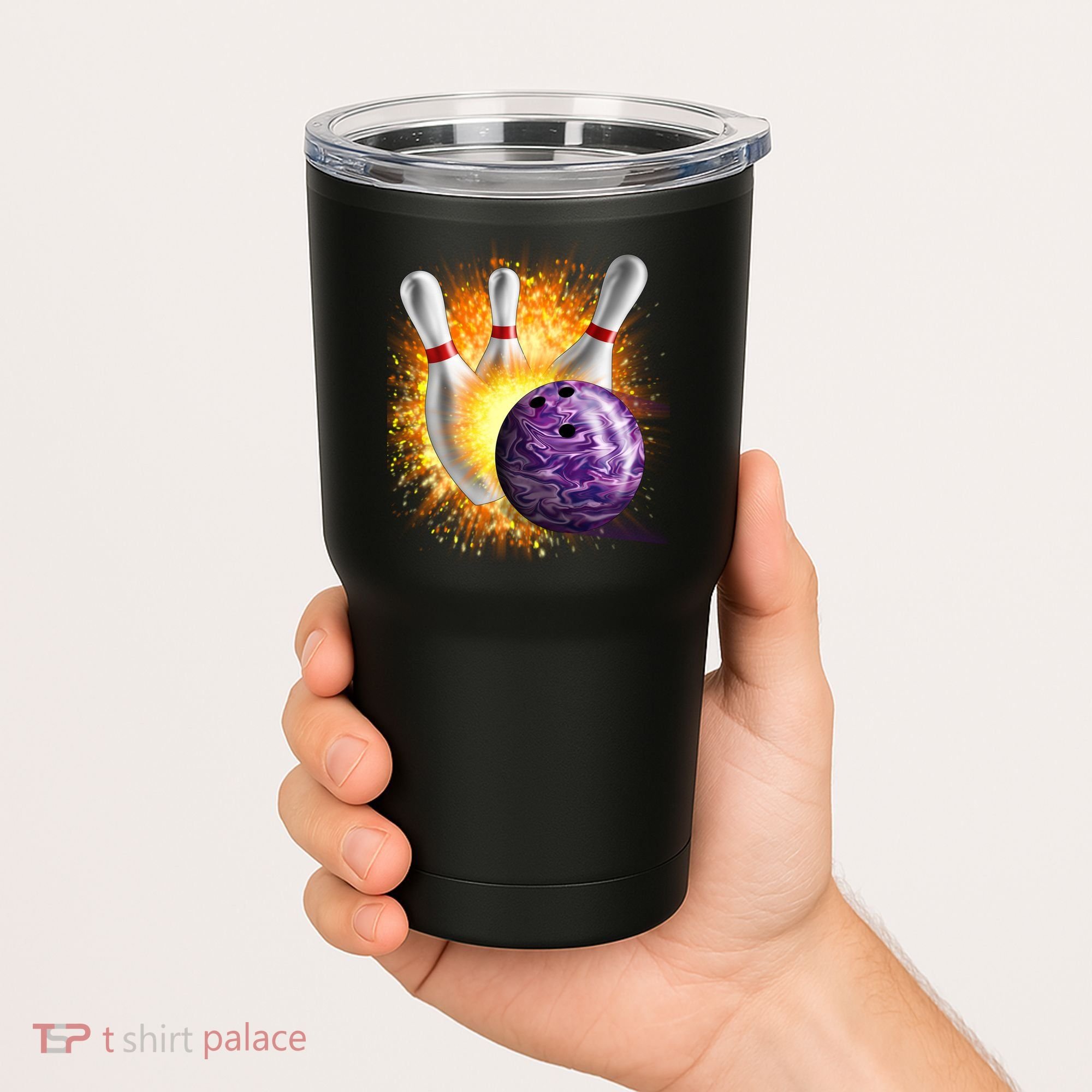 Explosive Spare Hit Bowling Tumbler