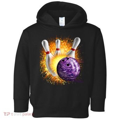 Explosive Spare Hit Bowling Toddler Hoodie