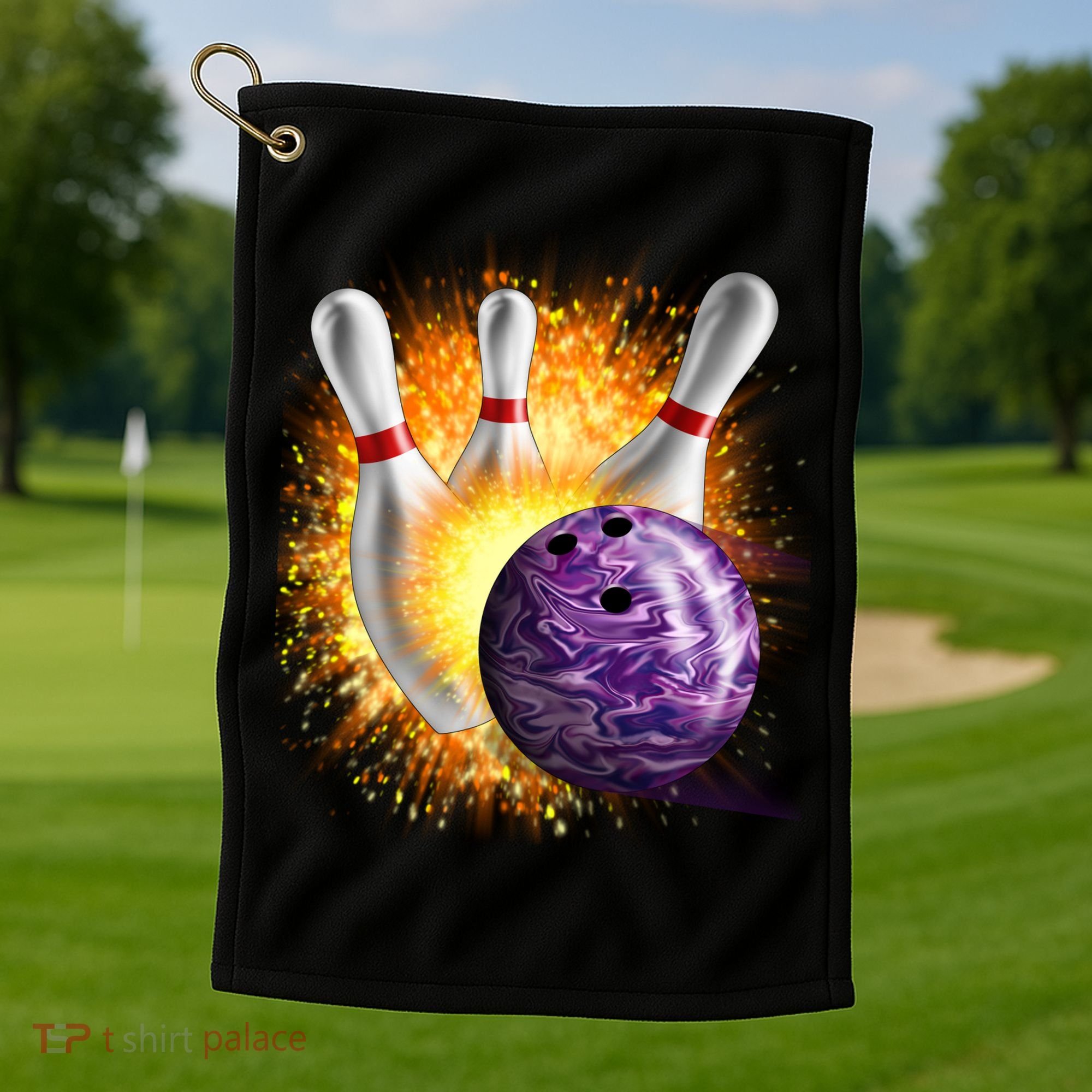 Explosive Spare Hit Bowling Golf Towel