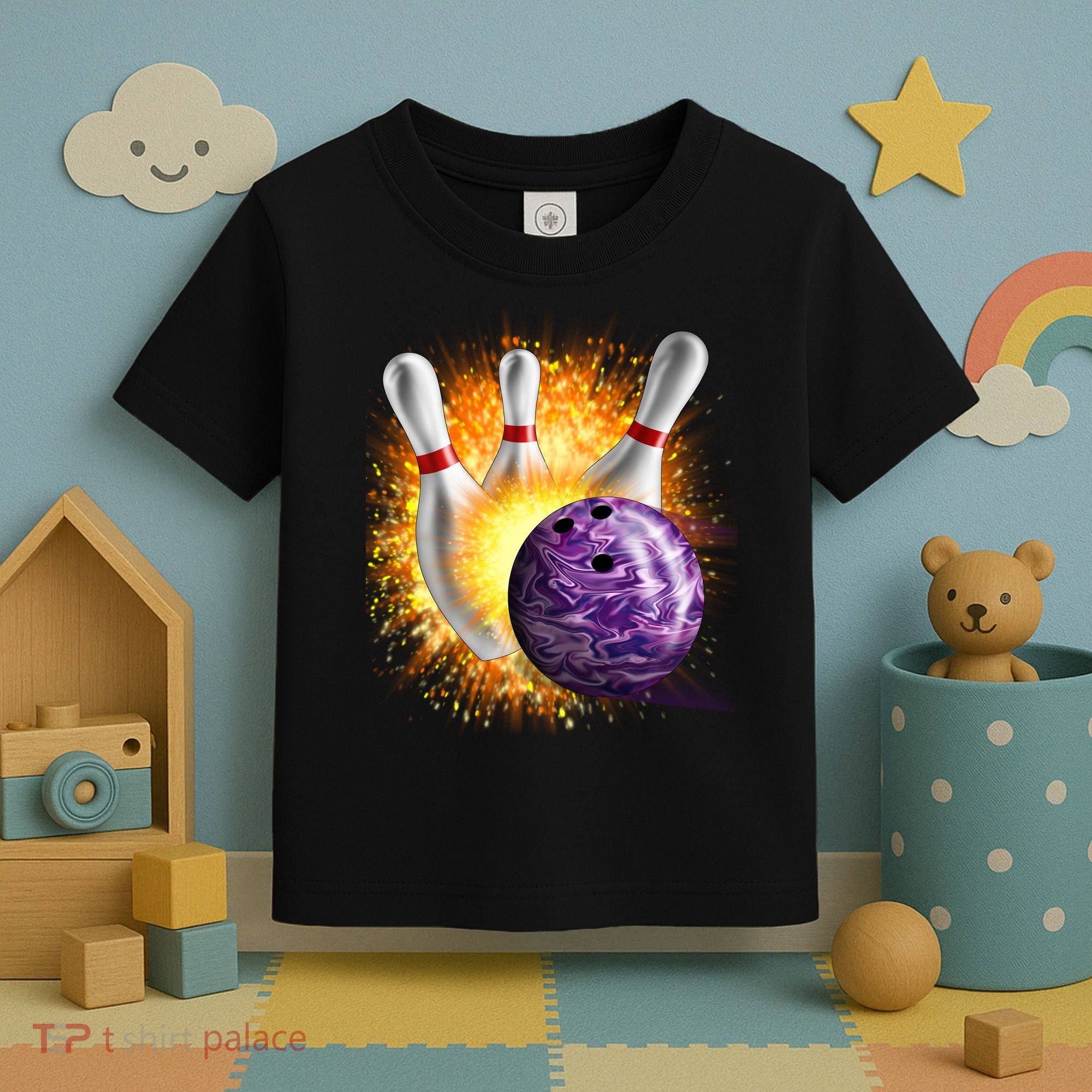 Explosive Spare Hit Bowling Toddler T-Shirt
