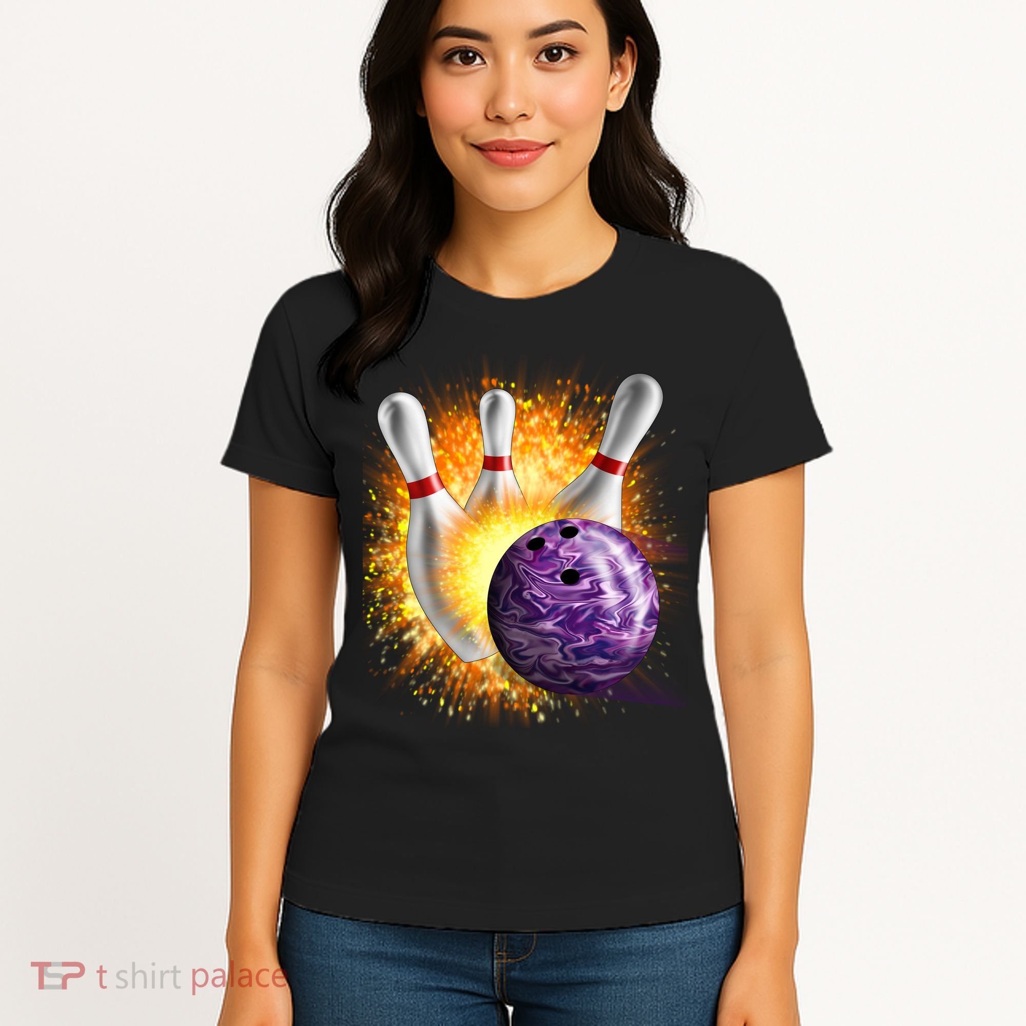 Explosive Spare Hit Bowling Women's T-Shirt