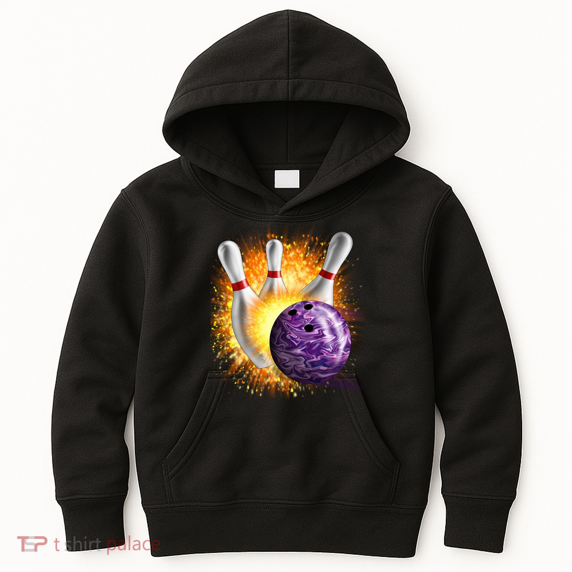 Explosive Spare Hit Bowling Kids Hoodie