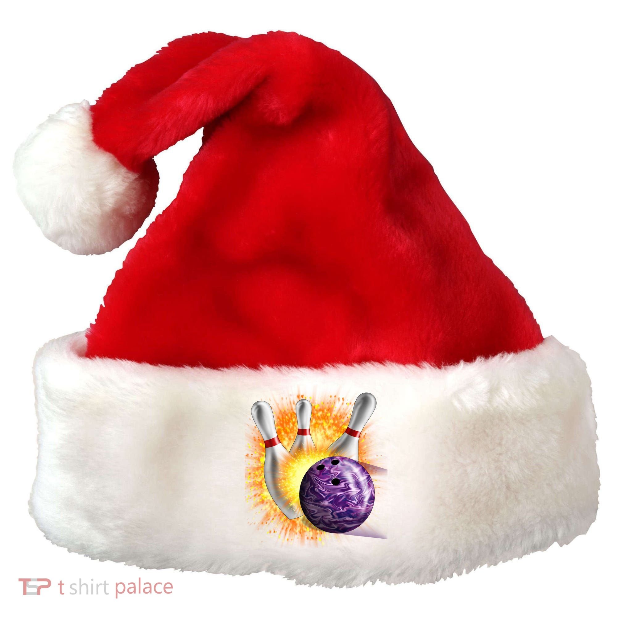 Explosive Spare Hit Bowling Santa Hat