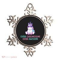 Extra Chromosome Awesome Down Syndrome Ornament thumb 0