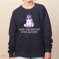 Extra Chromosome Awesome Down Syndrome Women's Sweatshirt thumb 0
