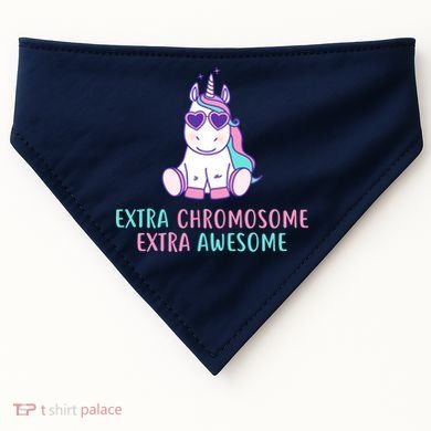 Extra Chromosome Awesome Down Syndrome USA-Made Doggie Bandana
