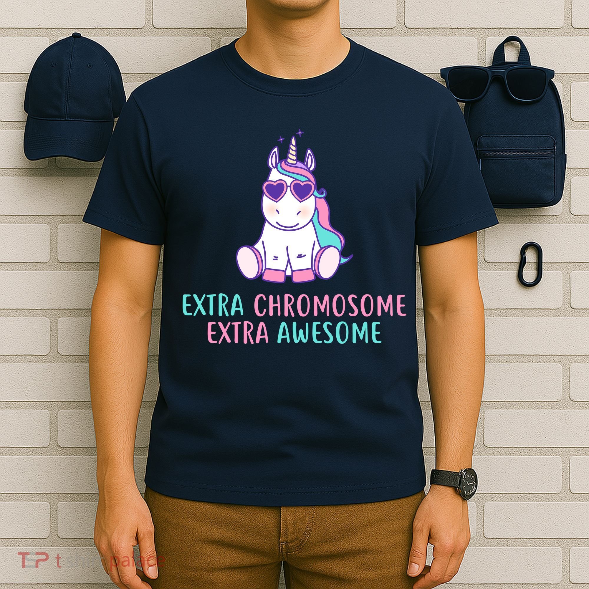 Extra Chromosome Awesome Down Syndrome T-Shirt