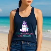 Extra Chromosome Awesome Down Syndrome Women's Tank Top thumb 2