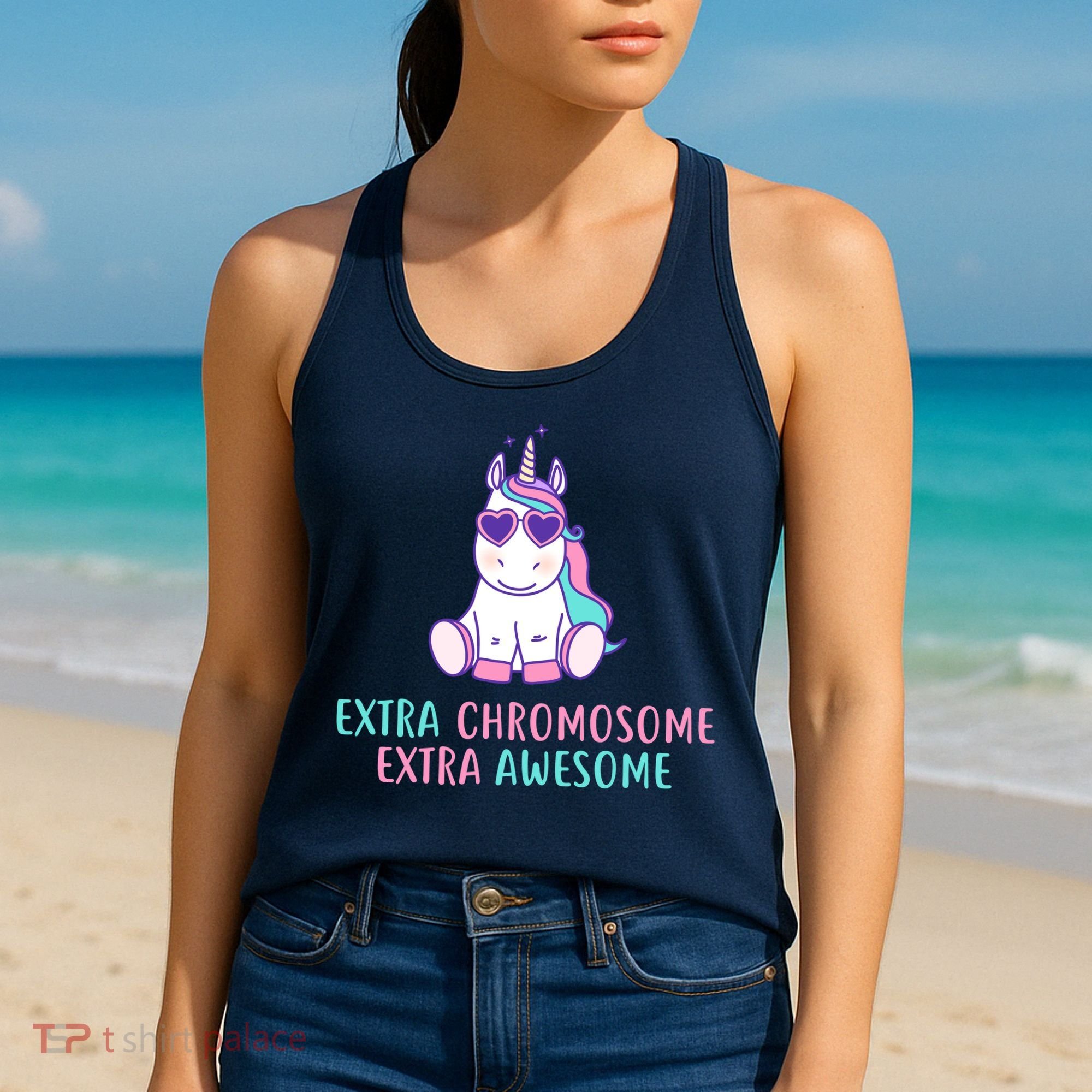 Extra Chromosome Awesome Down Syndrome Women's Tank Top