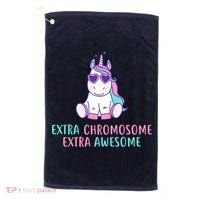 Extra Chromosome Awesome Down Syndrome Golf Towel thumb 0