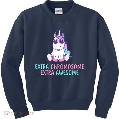 Extra Chromosome Awesome Down Syndrome Kids Sweatshirt