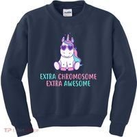 Extra Chromosome Awesome Down Syndrome Kids Sweatshirt thumb 0