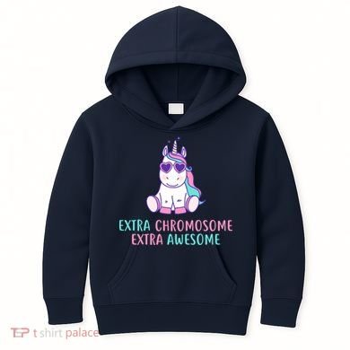 Extra Chromosome Awesome Down Syndrome Kids Hoodie