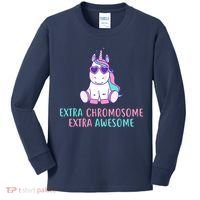 Extra Chromosome Awesome Down Syndrome Kids Long Sleeve Shirt thumb 0