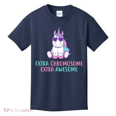 Extra Chromosome Awesome Down Syndrome Kids T-Shirt