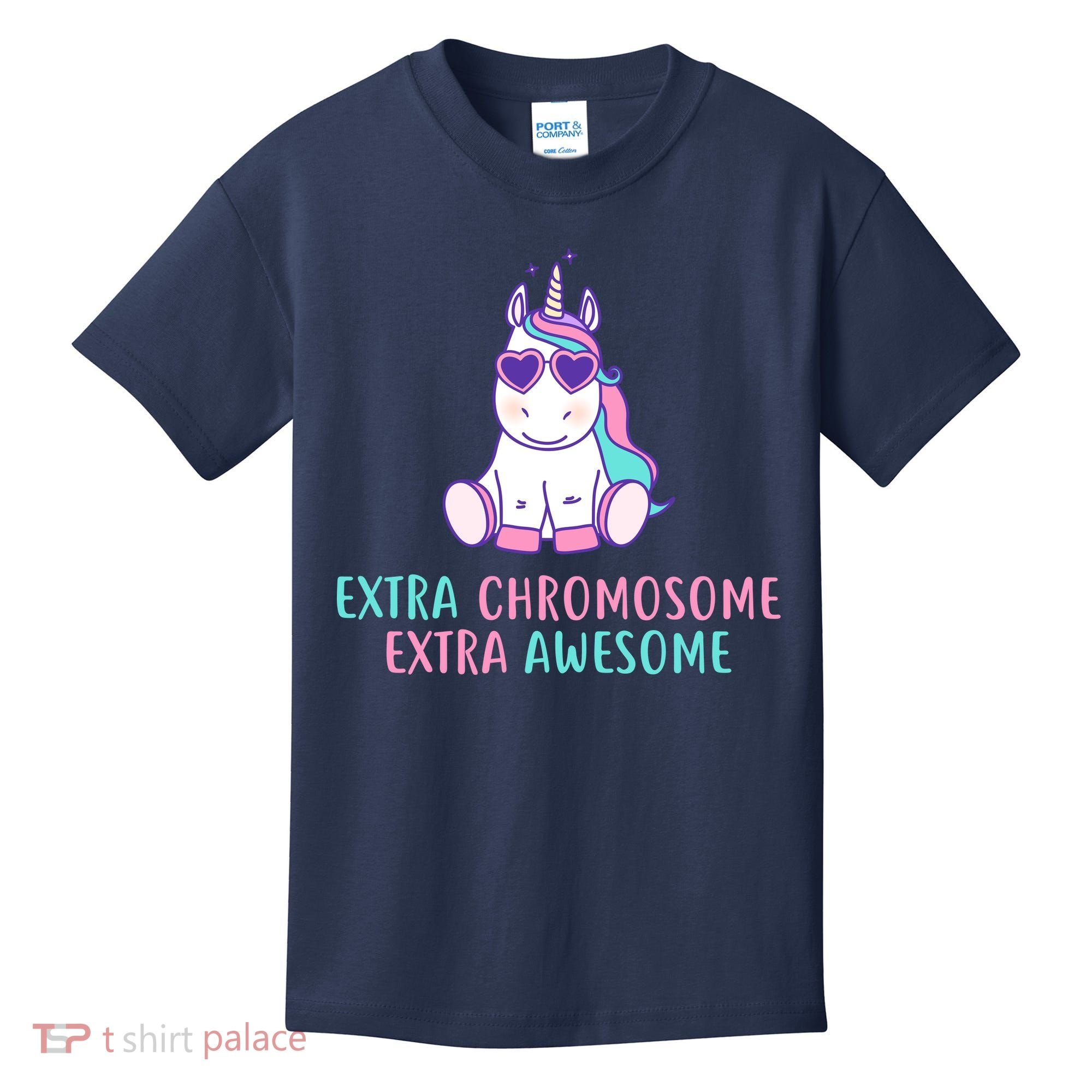 Extra Chromosome Awesome Down Syndrome Kids T-Shirt