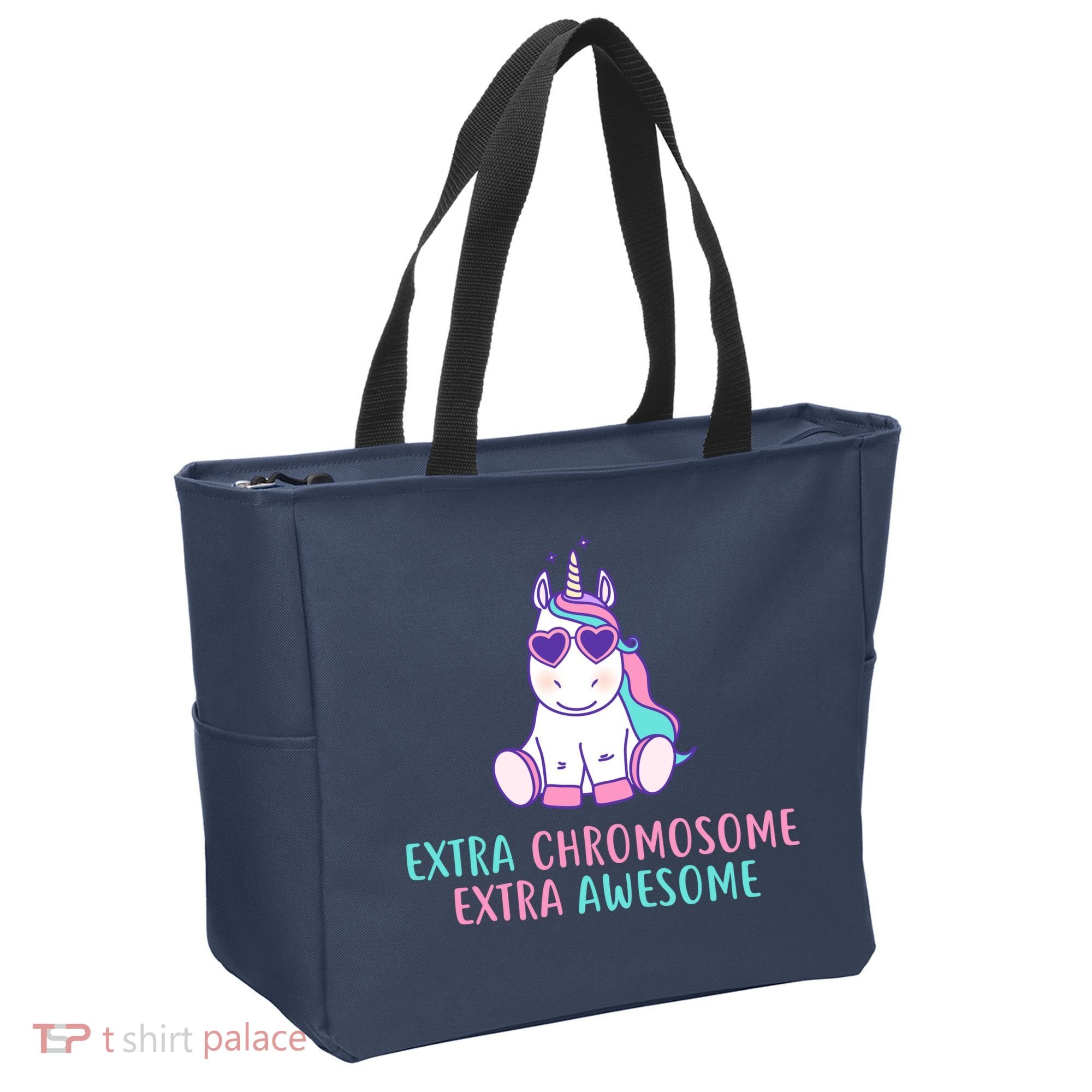 Extra Chromosome Awesome Down Syndrome Tote Bag
