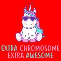 Extra Chromosome Awesome Down Syndrome Santa Hat thumb 1