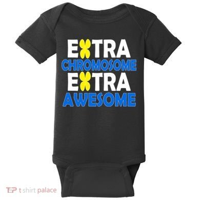 Extra Chromosome Extra Awesome Baby Bodysuit