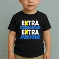 Extra Chromosome Extra Awesome Toddler T-Shirt thumb 2