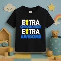 Extra Chromosome Extra Awesome Toddler T-Shirt thumb 3