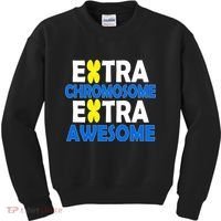 Extra Chromosome Extra Awesome Kids Sweatshirt thumb 0