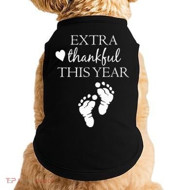 Extra Thankful This Year Pregnancy Doggie Tank