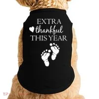 Extra Thankful This Year Pregnancy Doggie Tank thumb 0
