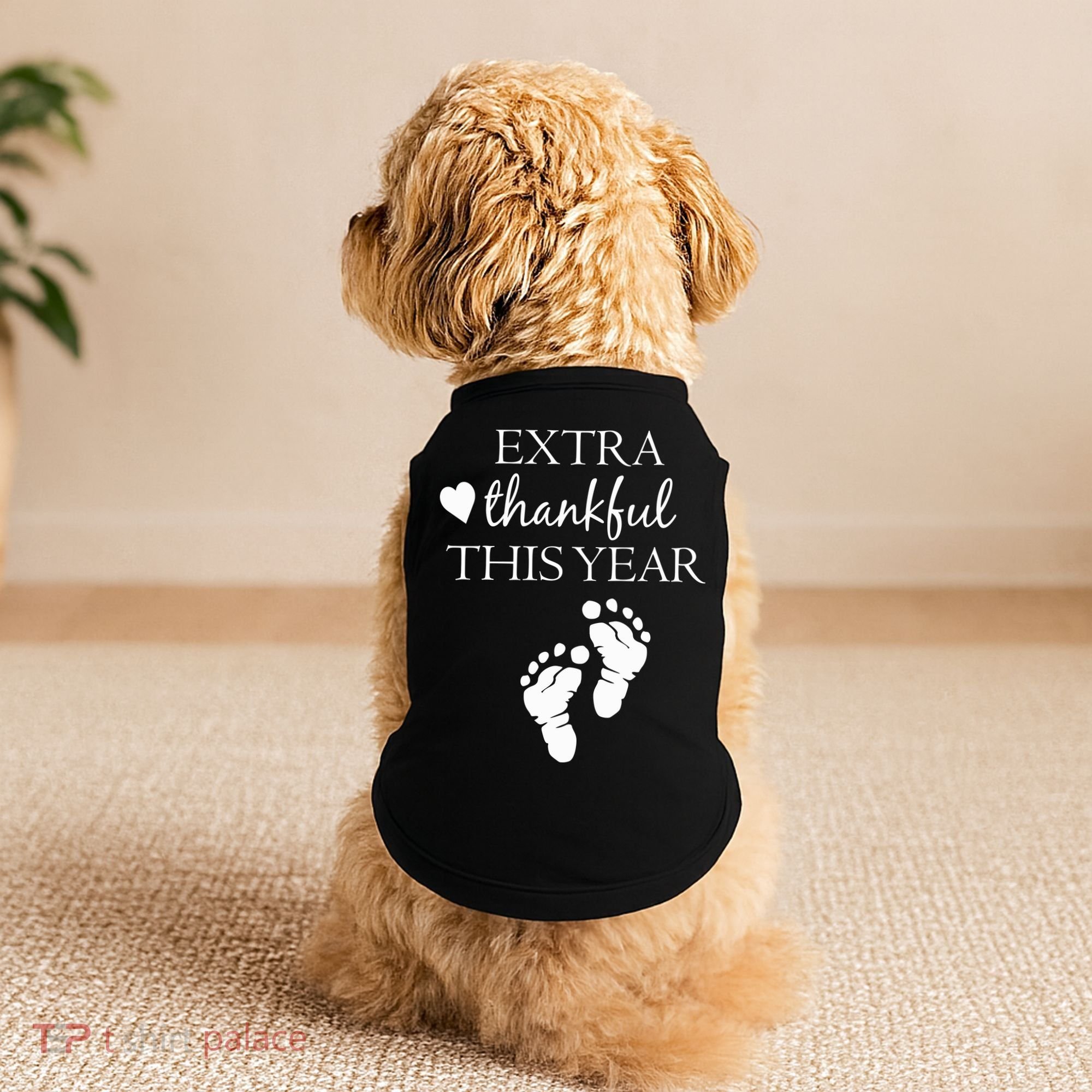 Extra Thankful This Year Pregnancy Doggie Tank