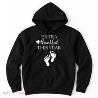 Extra Thankful This Year Pregnancy Hoodie thumb 0