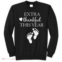 Extra Thankful This Year Pregnancy Sweatshirt thumb 0