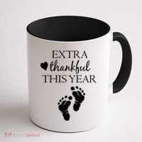 Extra Thankful This Year Pregnancy Coffee Mug thumb 1