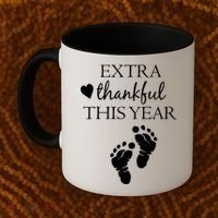 Extra Thankful This Year Pregnancy Coffee Mug thumb 2