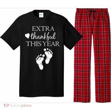 Extra Thankful This Year Pregnancy Pajama Set
