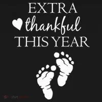 Extra Thankful This Year Pregnancy Women's Hoodie thumb 2
